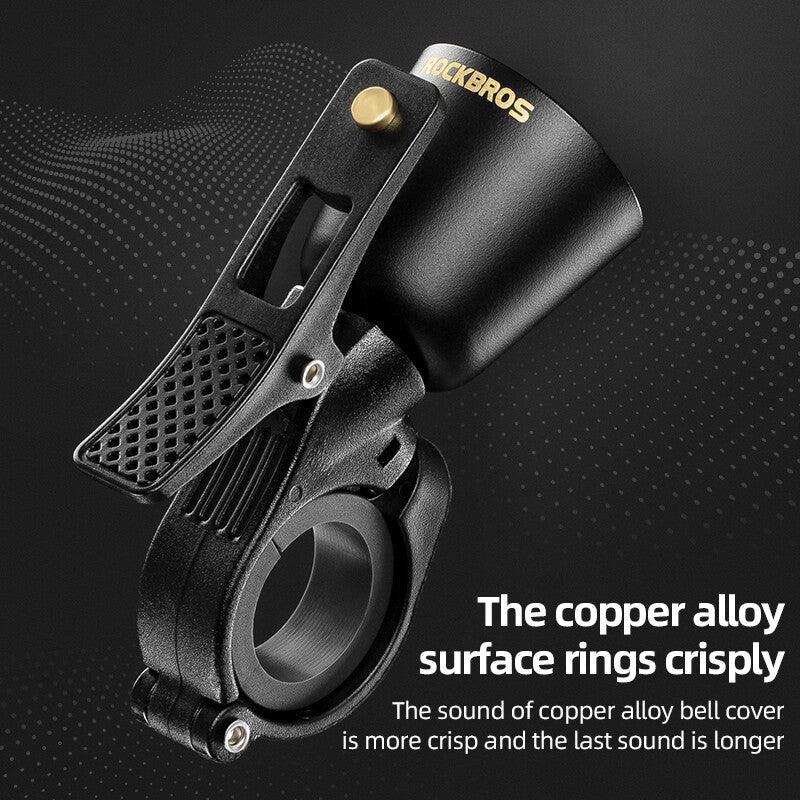 High-Decibel Copper Bicycle Bell Waterproof Loud Horn Ring for Cycling