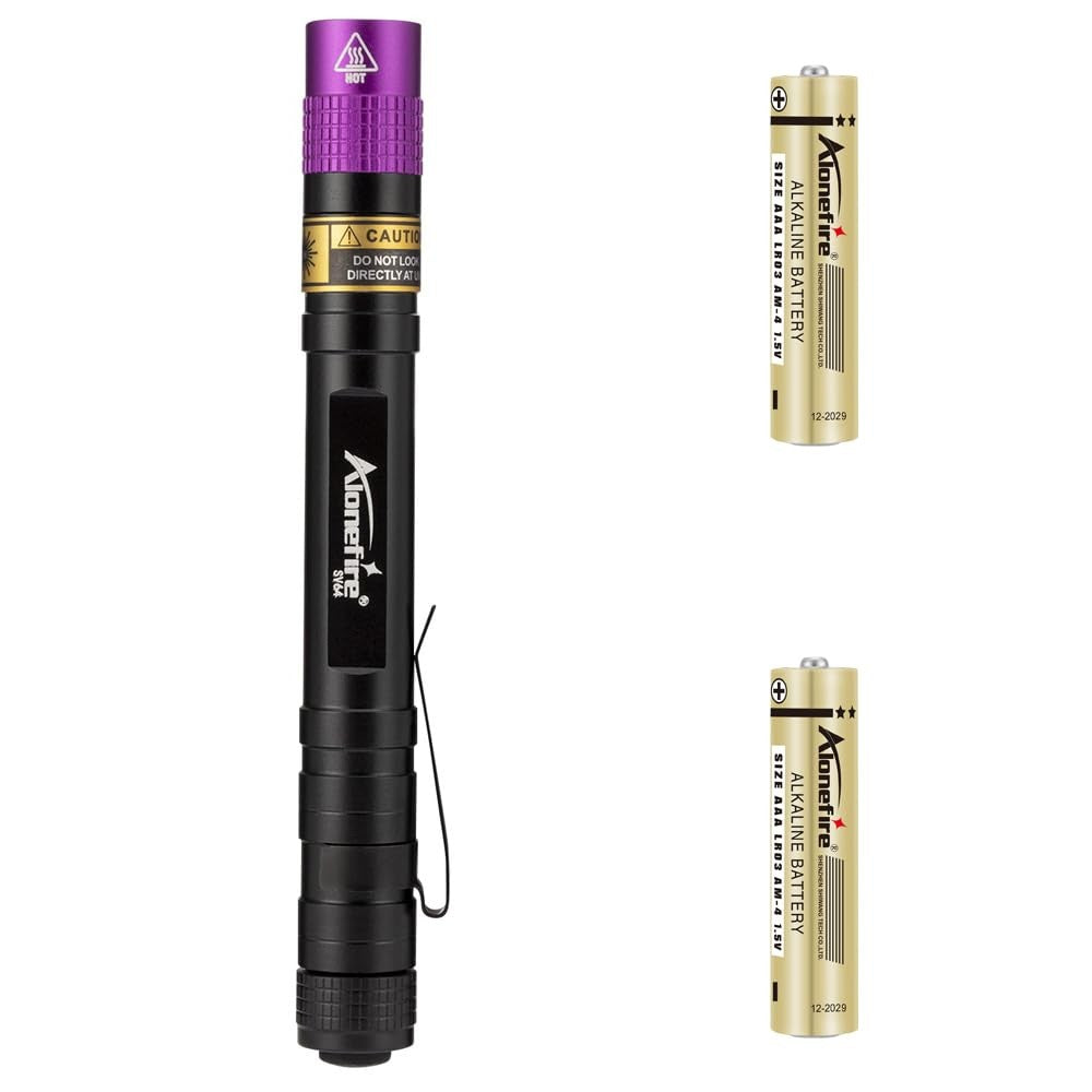 365nm Shortwave UV Black Light for Mineral Rock Hunting Compact Pocket Size