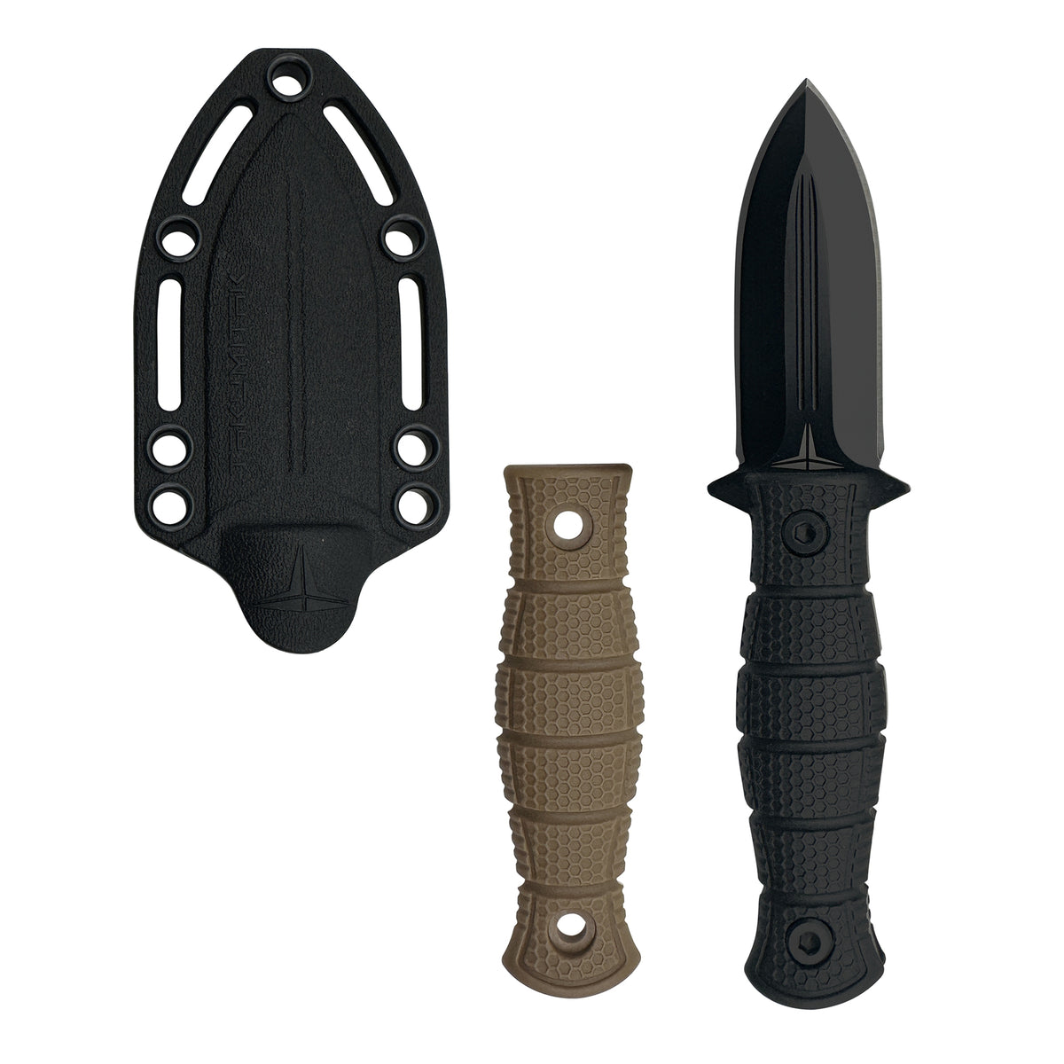 6.5-Inch Full Tang Tactical Fixed Blade Knife with MOLLE Webbing Clip