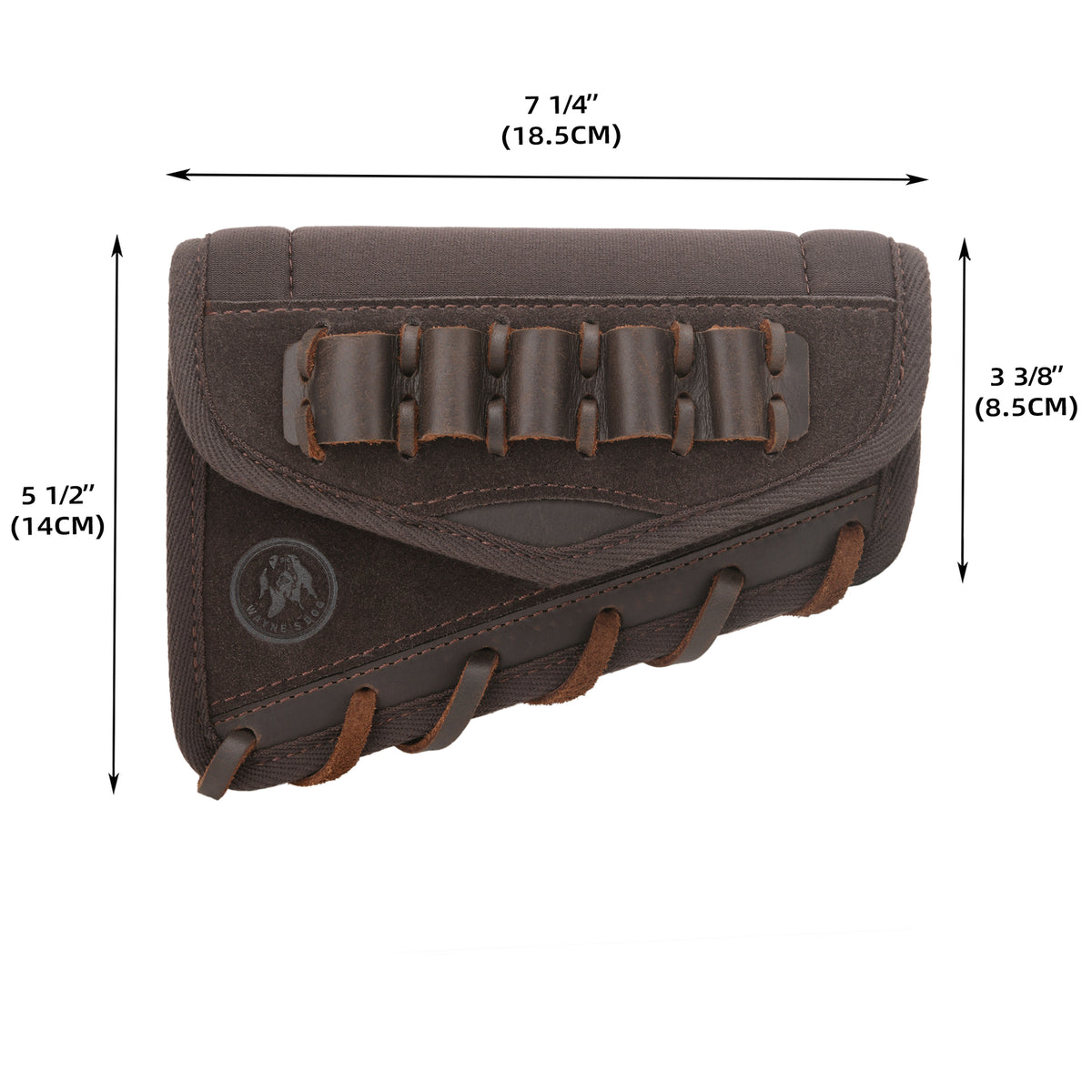 Leather Rifle Cheek Rest Recoil Pad for Hunting & Shooting