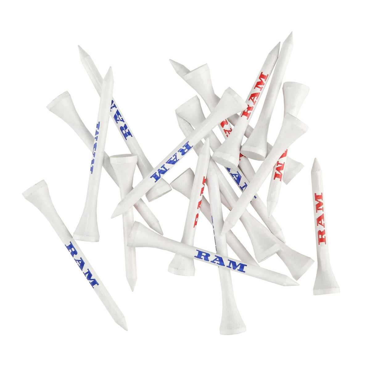 Biodegradable Wooden Bamboo Golf Tees - 500 Pack, Multiple Lengths