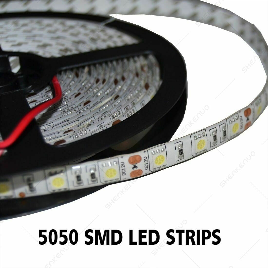16ft UV LED Strip Light Blue Night Fishing Boat 12V DC Waterproof