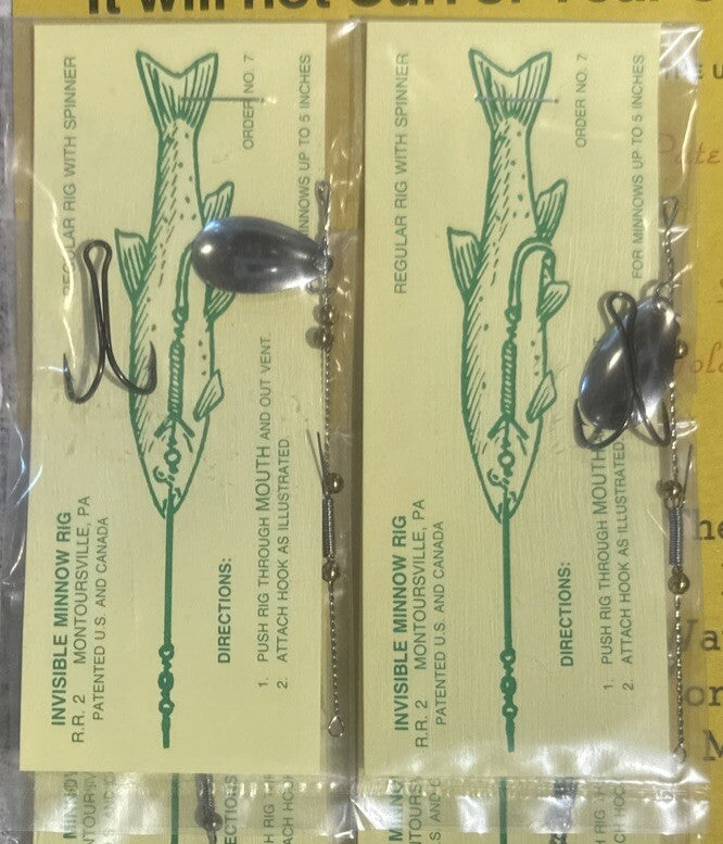 2 Pack Duty’s Minnow Rig No 7 for Fishing Tackle