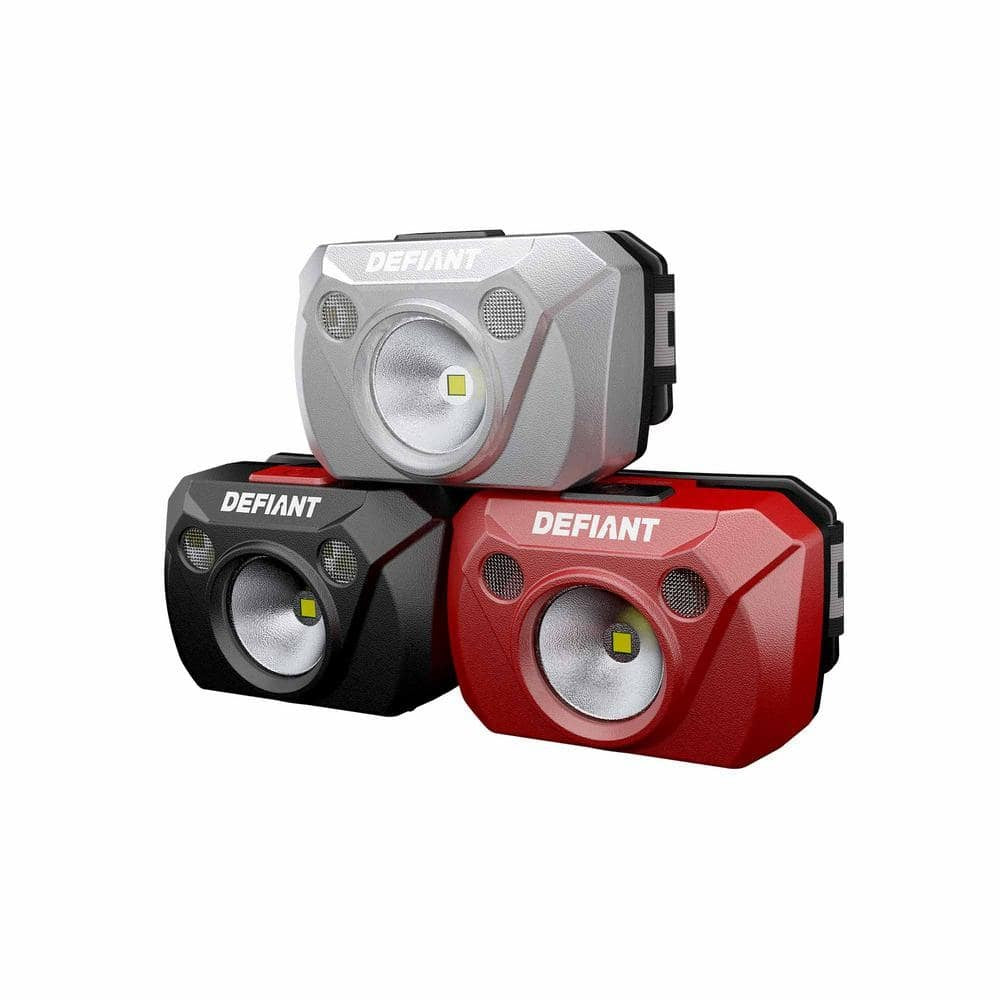 200 Lumens LED Headlamp 3-Pack for Camping Hiking Biking & Work