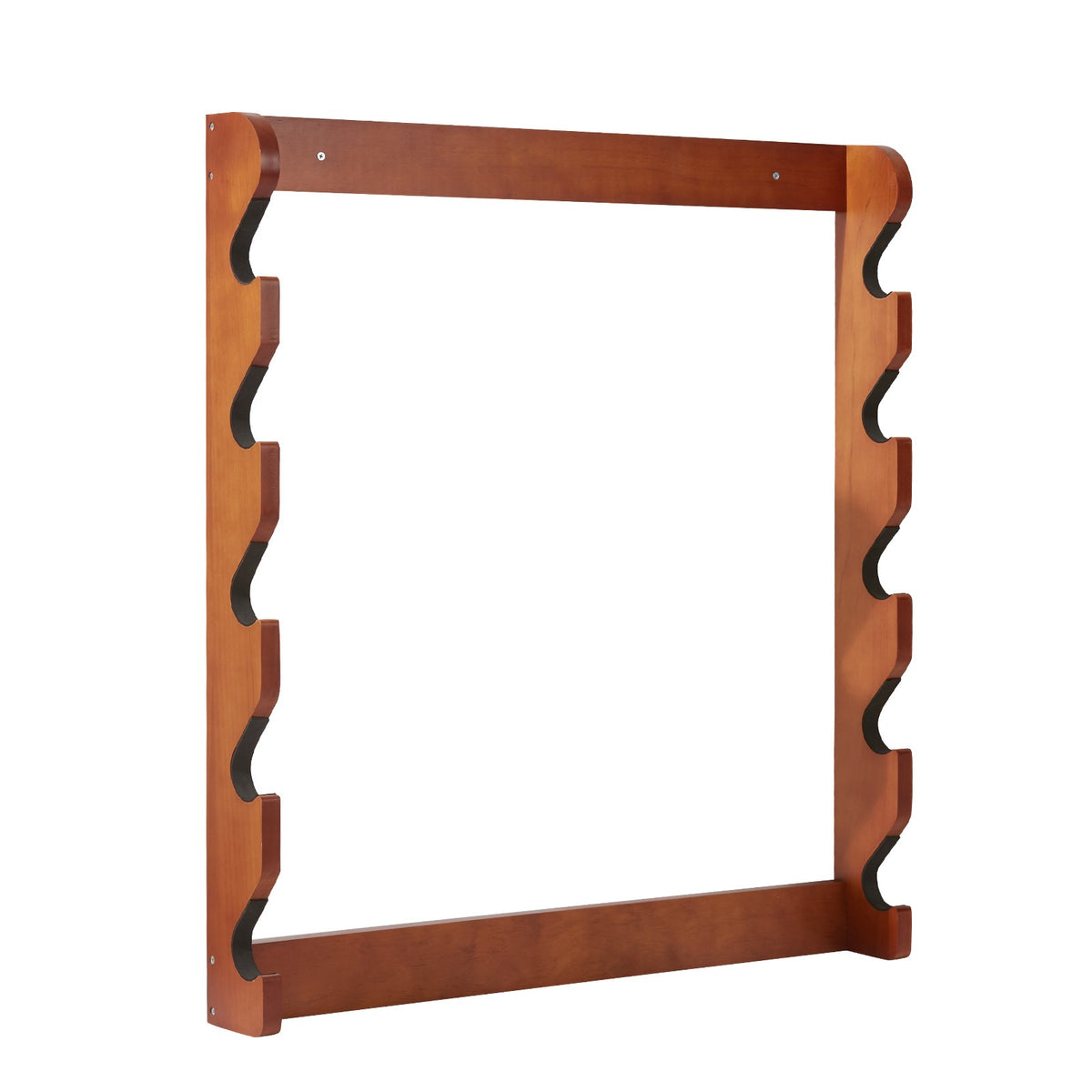 Wall Mount Gun Rack for Rifles - Holds 5 Firearms in Solid Wood