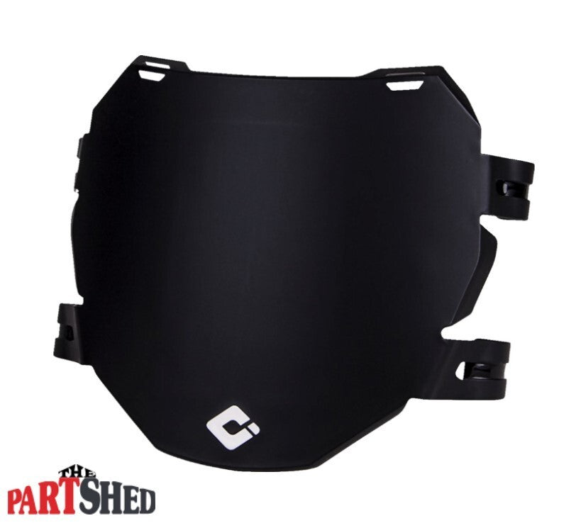 Downhill Bicycle Number Plate - Black, Durable Fiber Reinforced Polymer