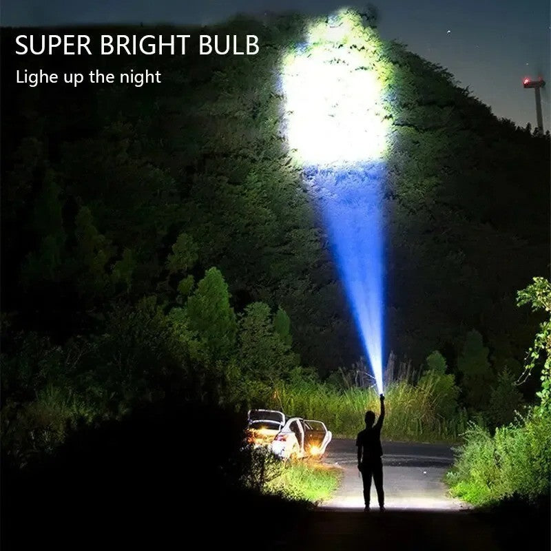 High Power LED Torch Flashlight for Camping Outdoor with 3 Modes and Water Resistance