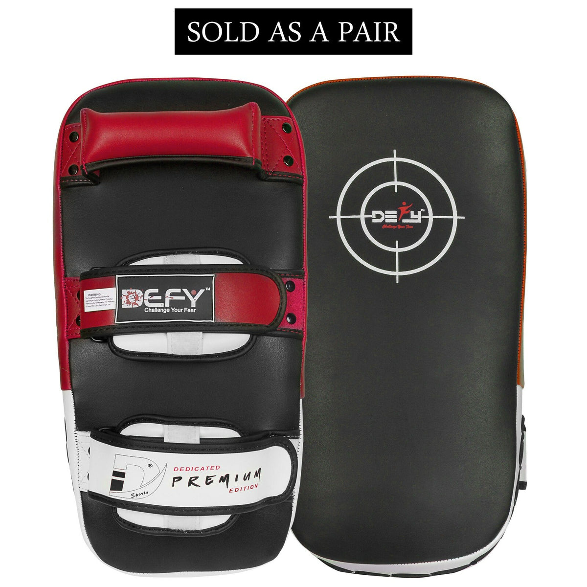 Kick Boxing Thai Pad Pair - Curved Strike Mitts for MMA Training