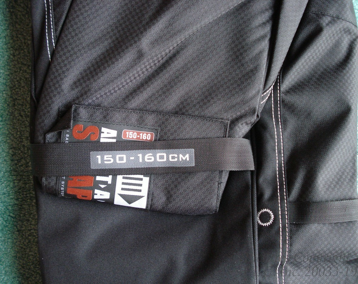 Adjustable Fully Padded Ski Bag for Single Skis - Black