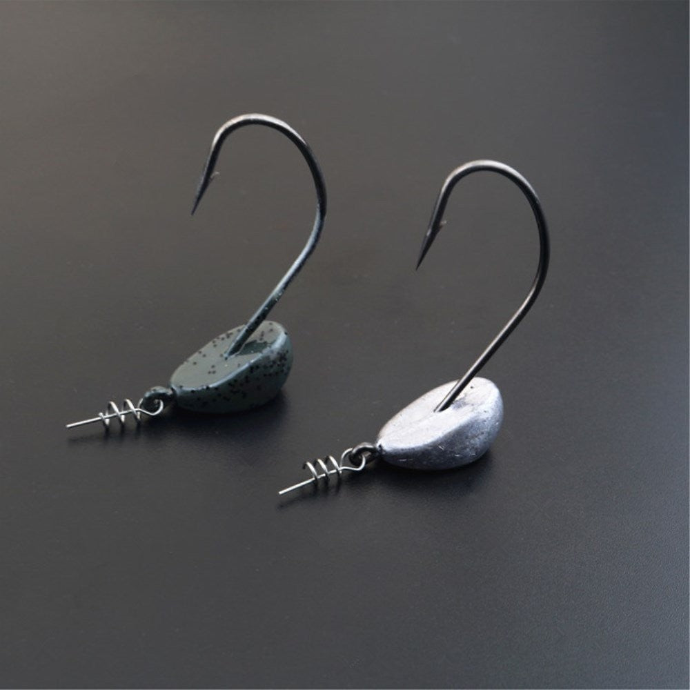 Spring Twist Lock Fishing Hooks with Centering Pins - 100 Pieces