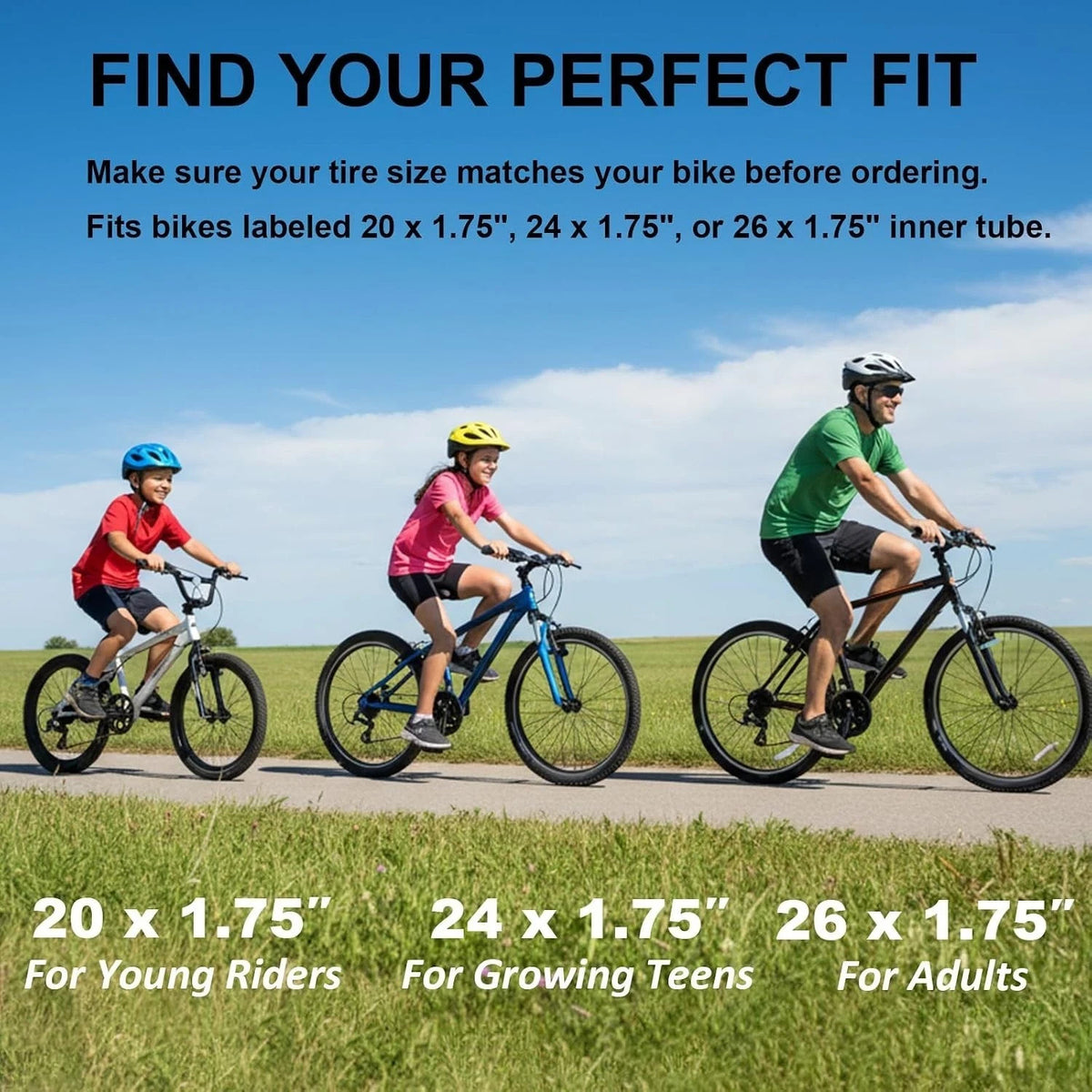 2 Pack 26-Inch Bicycle Inner Tubes 1.75-2.125 with Schrader Valve - Universal Fit