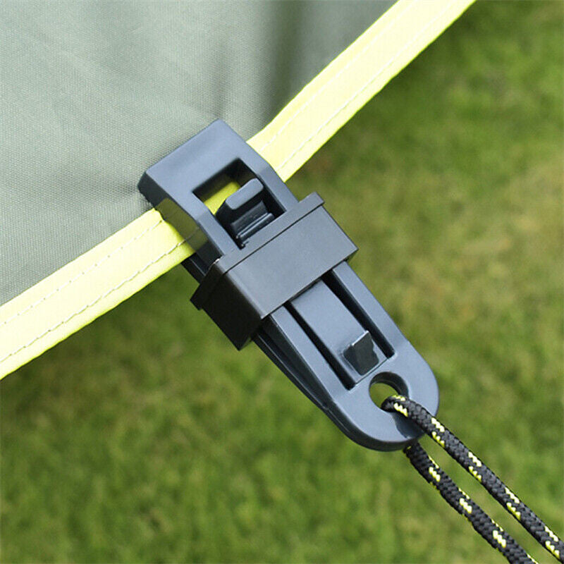 Heavy Duty Adjustable Locking Clips for Tarp Shade Cover Canvas Outdoor Use