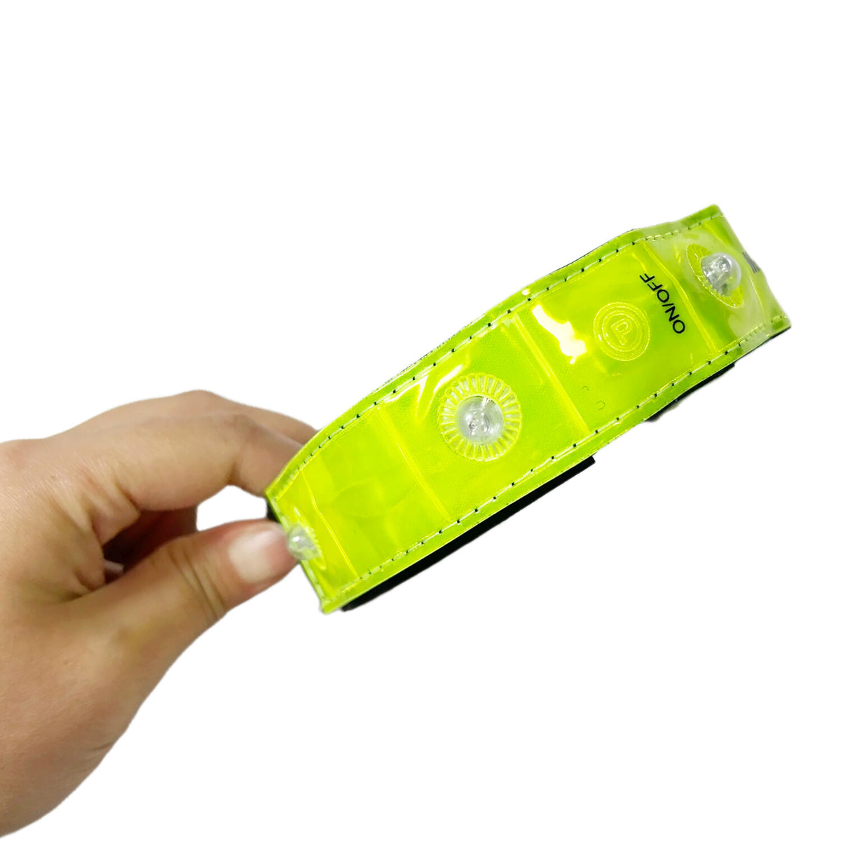 Reflective LED Armbands for Running & Cycling Safety - Pack of 2