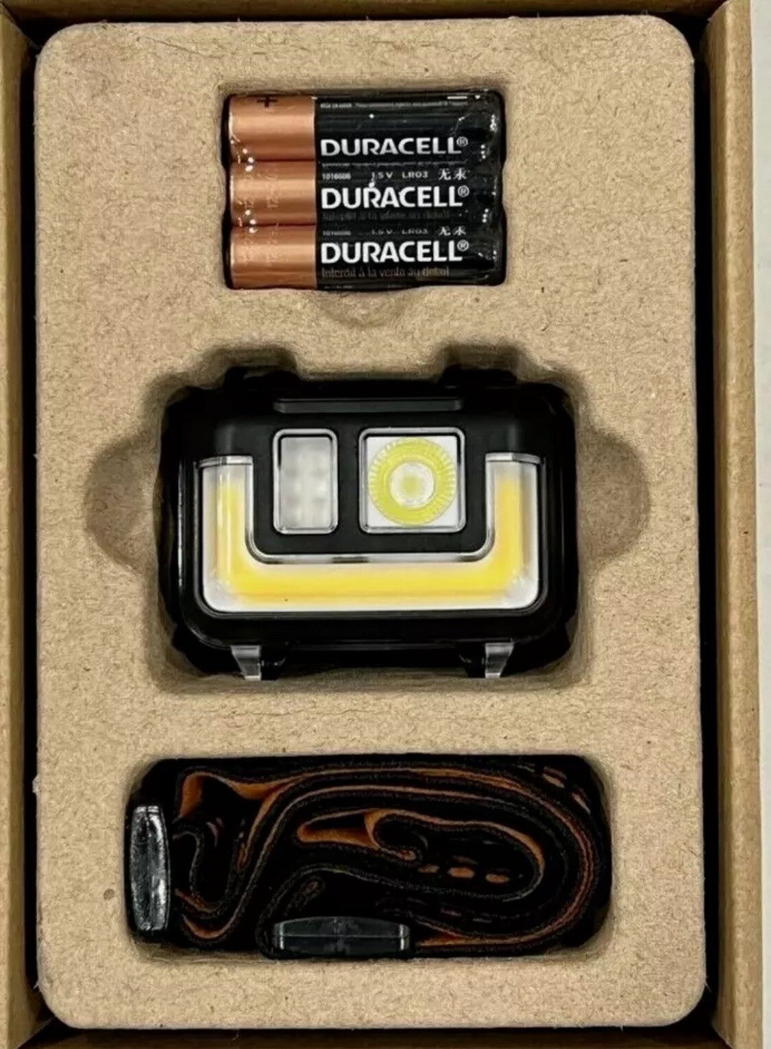 Duracell Ultra Tactical Headlamp 575 Lumens with 6 Lighting Modes UV Beam Waterproof