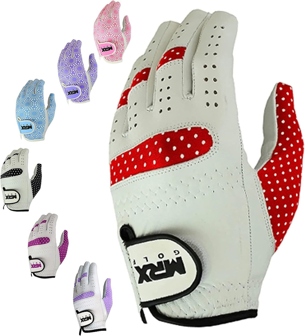 Women's Golf Gloves Soft Fit Cabretta Leather Lycra - Left Hand Golf Glove