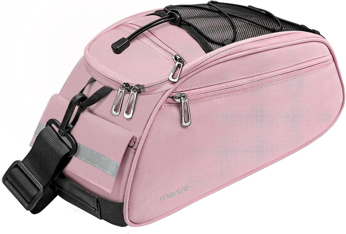 Waterproof Bicycle Rack Bag with Large Capacity and Reflective Strip - Rear Seat Pouch for Cycling