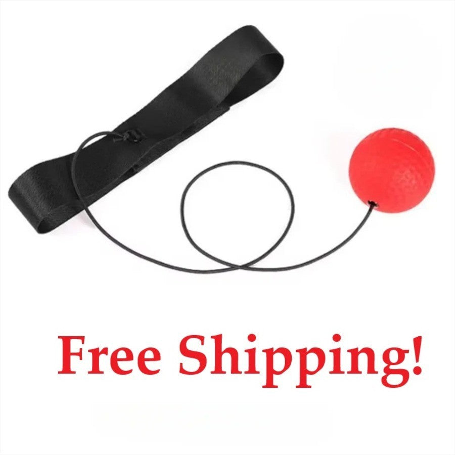Reflex Punch Training Ball with Adjustable Headband for Boxing & Fitness