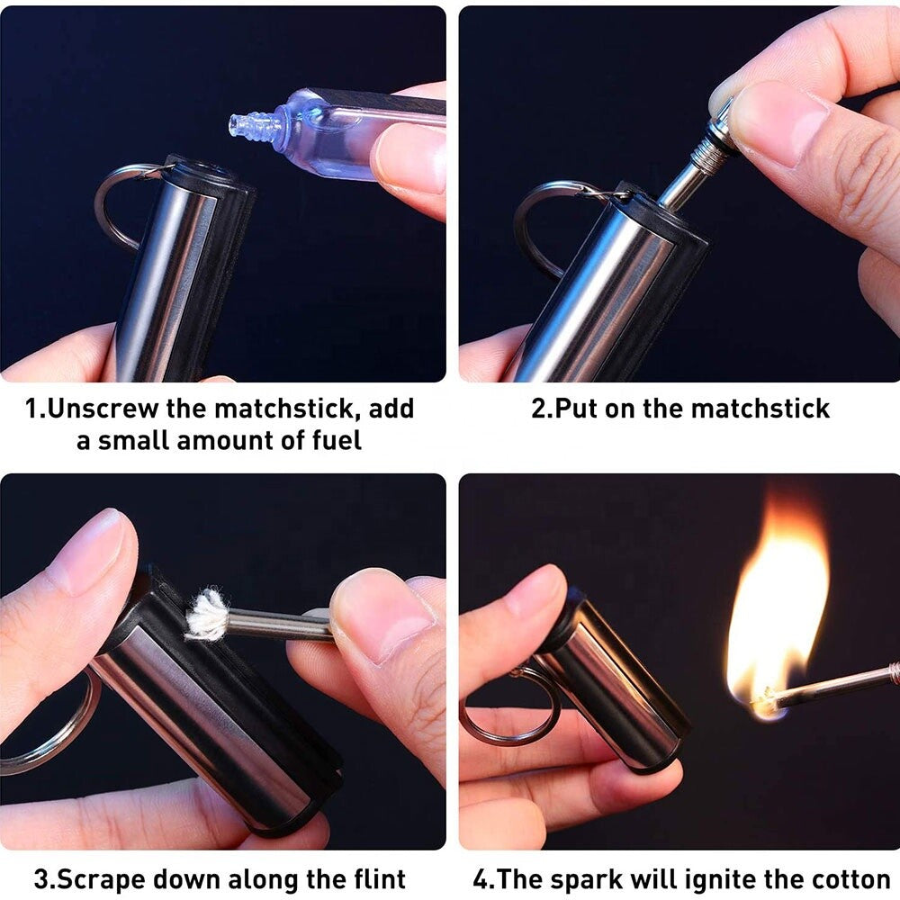 Waterproof Camping Match Lighters Set - Outdoor Survival Fire Starter