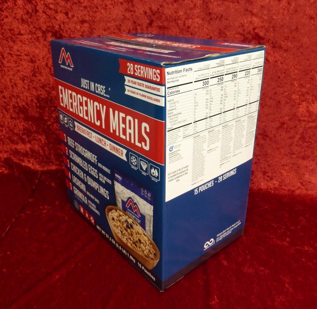 Mountain House Emergency Freeze Dried Food Supply 28 Servings Box