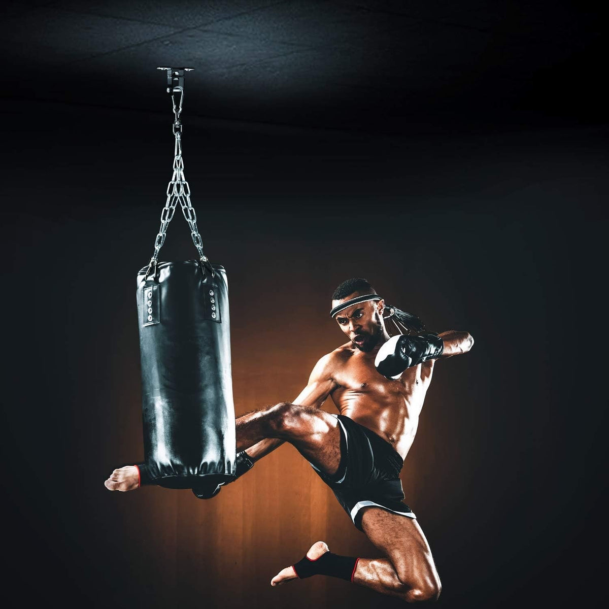 Adjustable Ceiling Hook for Punching Bags - Steel Beam Clamp, 450kg Capacity