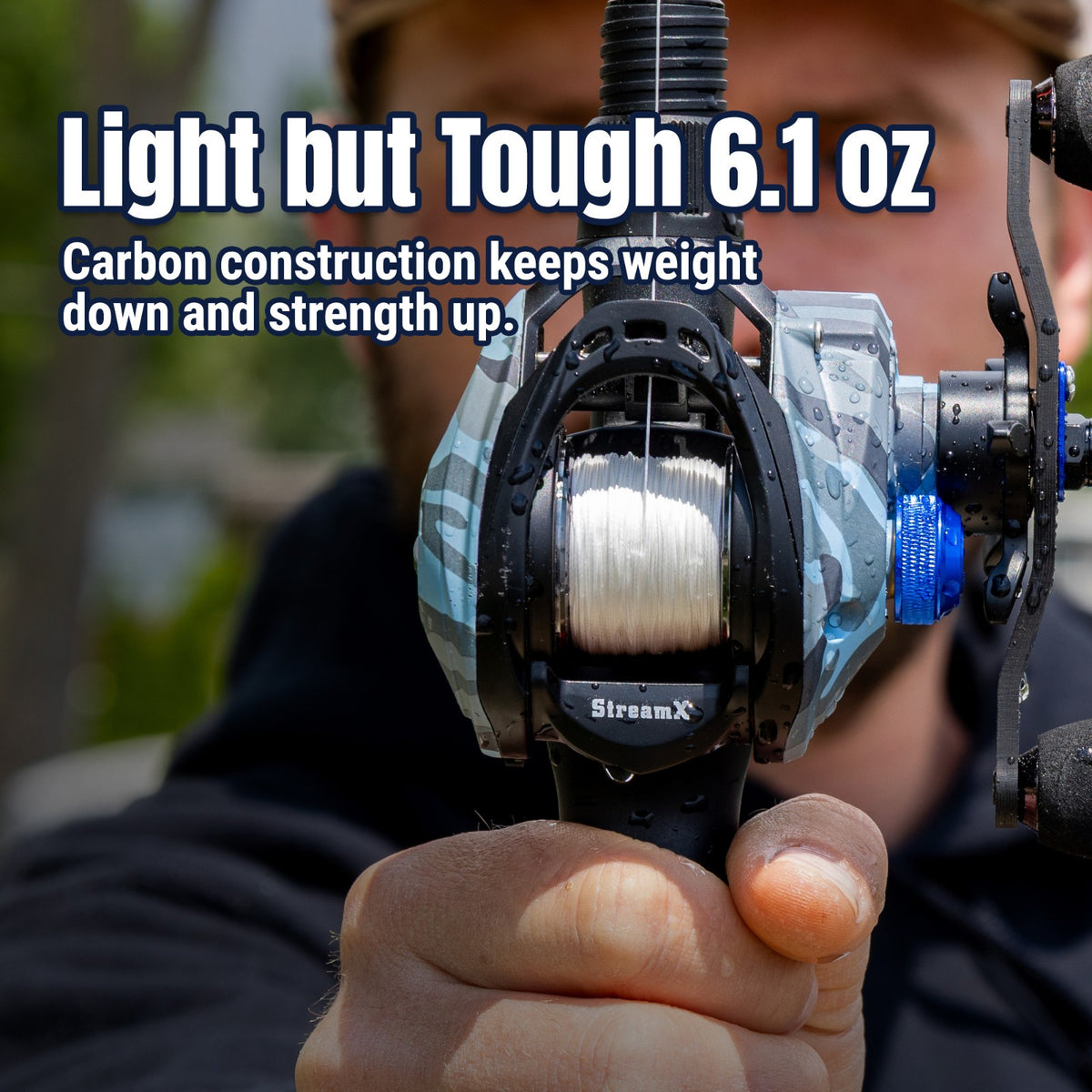 High Speed Baitcasting Fishing Reel 7.5:1 Gear Ratio - Lightweight & Durable