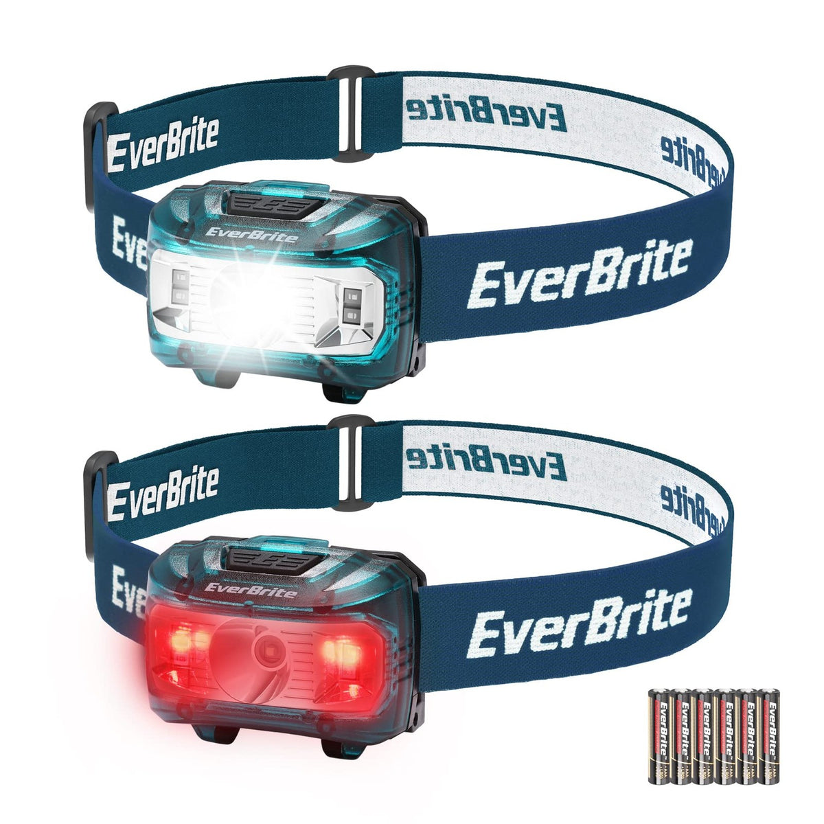 LED Headlamp 2 Pack for Kids & Adults, Adjustable, 5 Lighting Modes, Lightweight