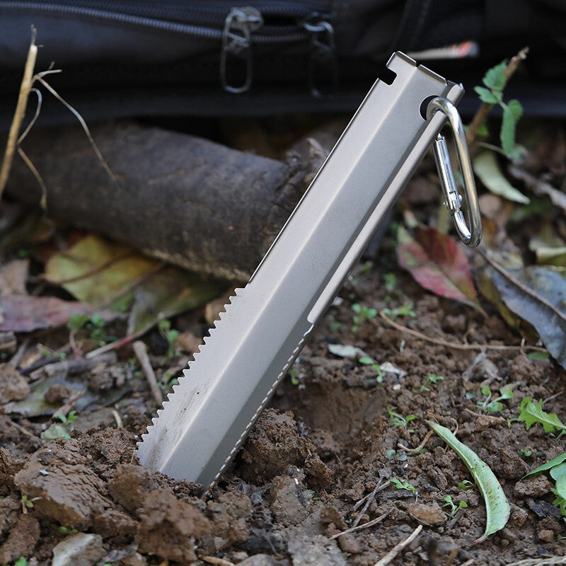Titanium Camping & Hiking Shovel - Ultralight Backpacking Trowel