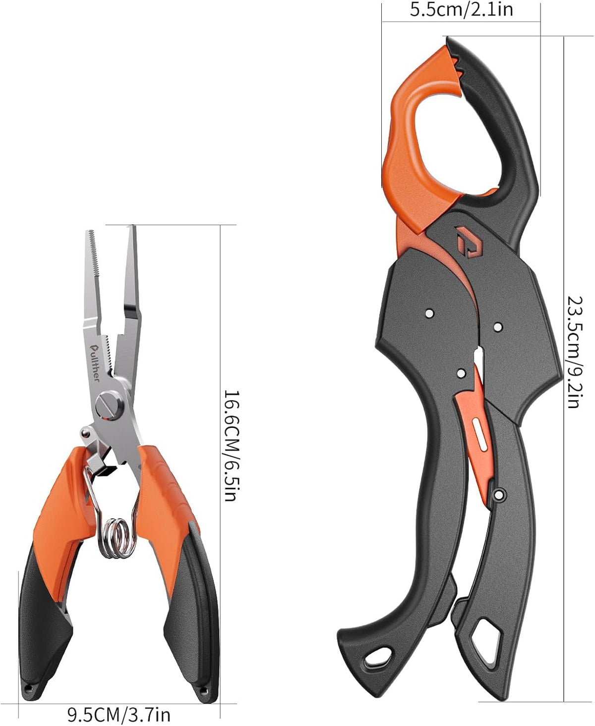 Fish Gripper 9.2 Inch Multi-Function Fishing Pliers Line Cutter Saltwater & Freshwater
