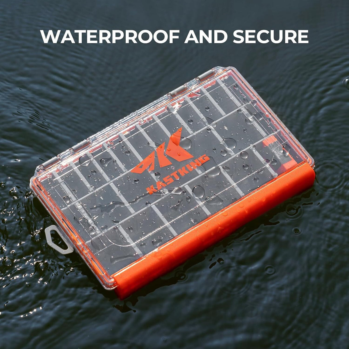 Waterproof Tackle Box with Adjustable Dividers for Fishing Gear Storage