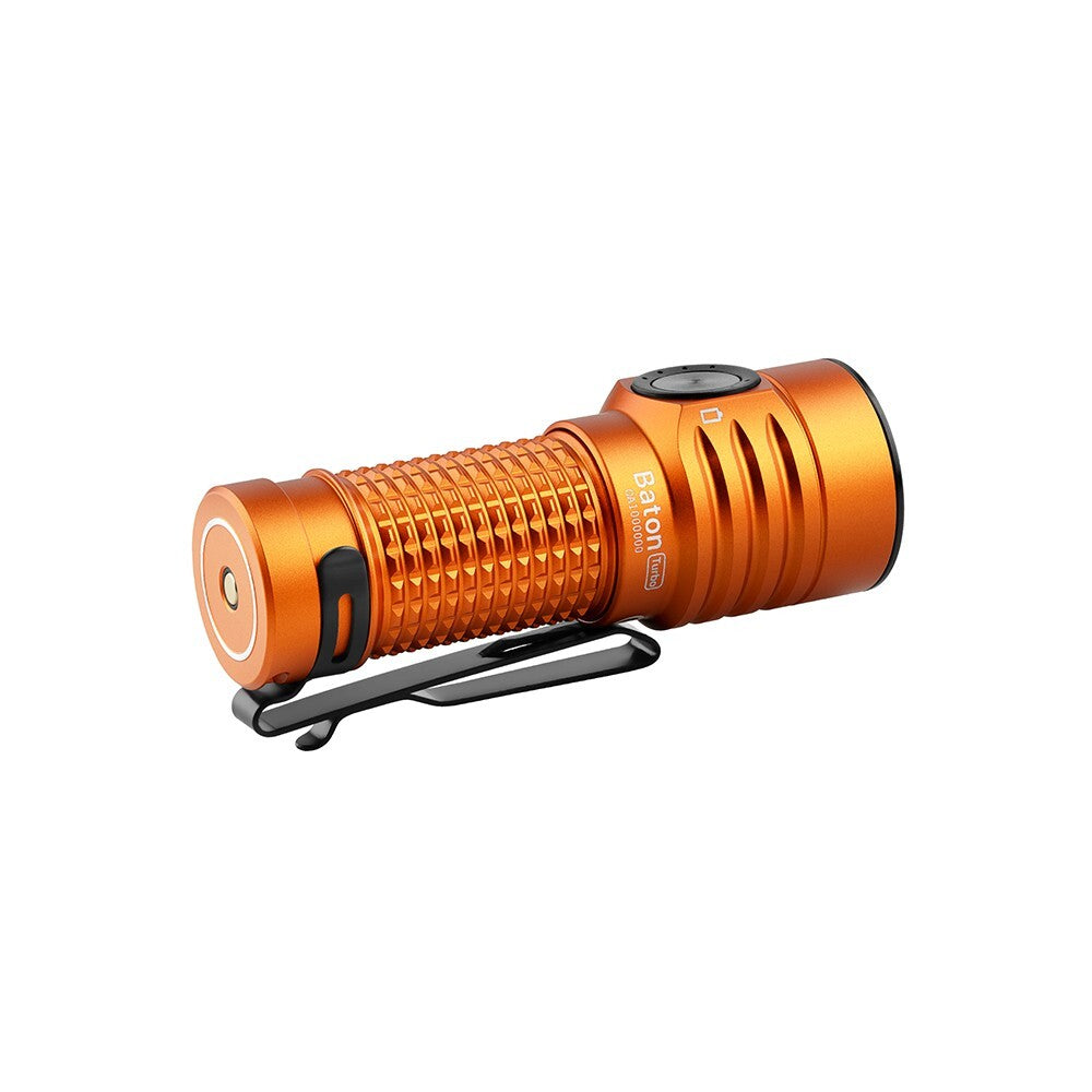 Olight Baton Turbo Orange Compact EDC Flashlight 510m Long Range 1000 Lumens