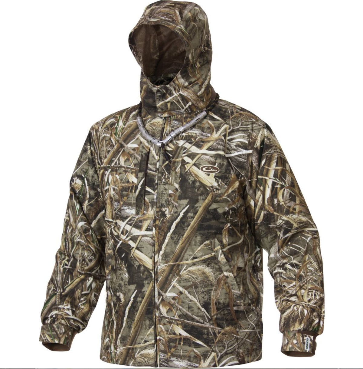 Waterproof Hunting Jacket with Vented Underarms - Max 5 Camo, Full Zip