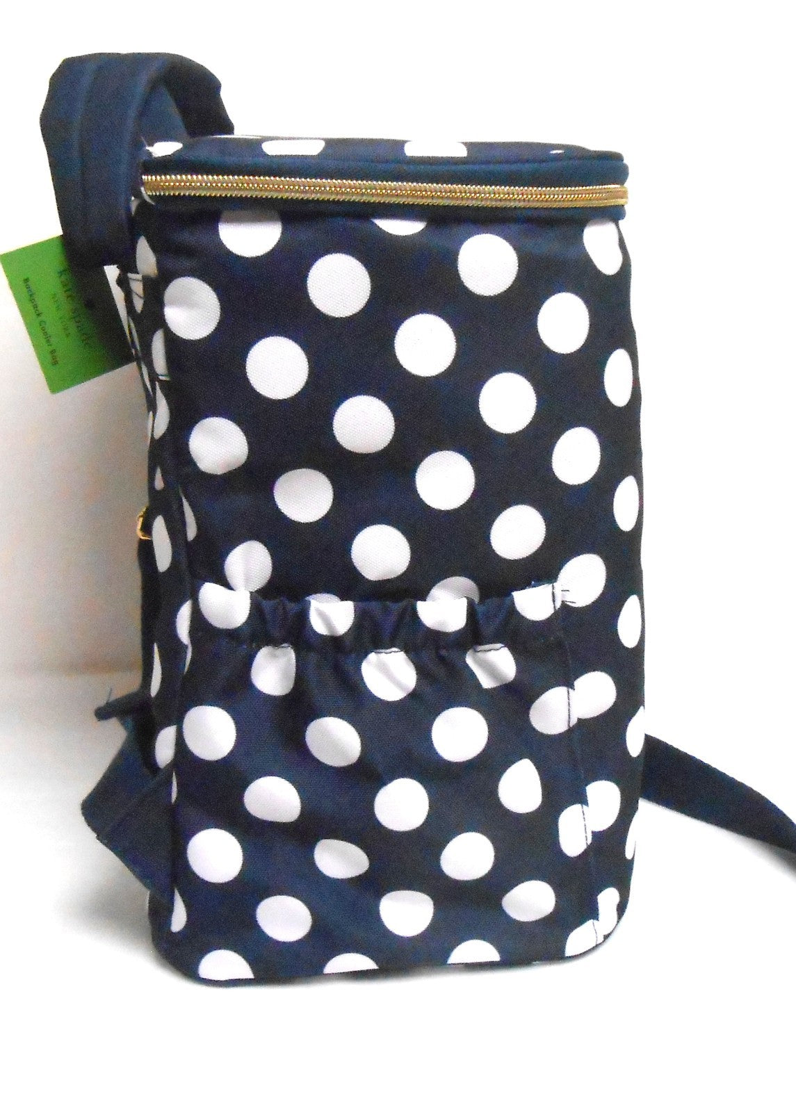 Insulated Cooler Backpack Navy with White Dots Large Soft Bag - Kate Spade