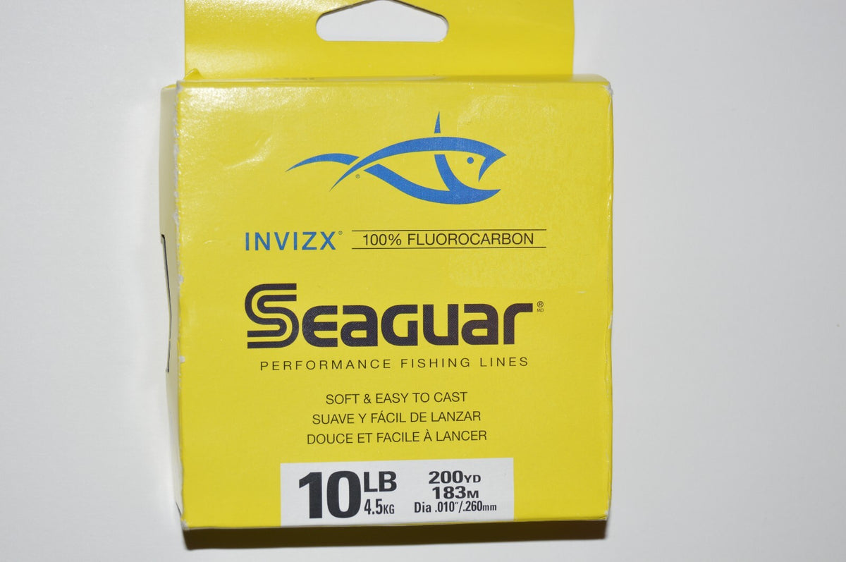 Seaguar Invizx 100% Fluorocarbon Fishing Line 10lb 200yds Clear