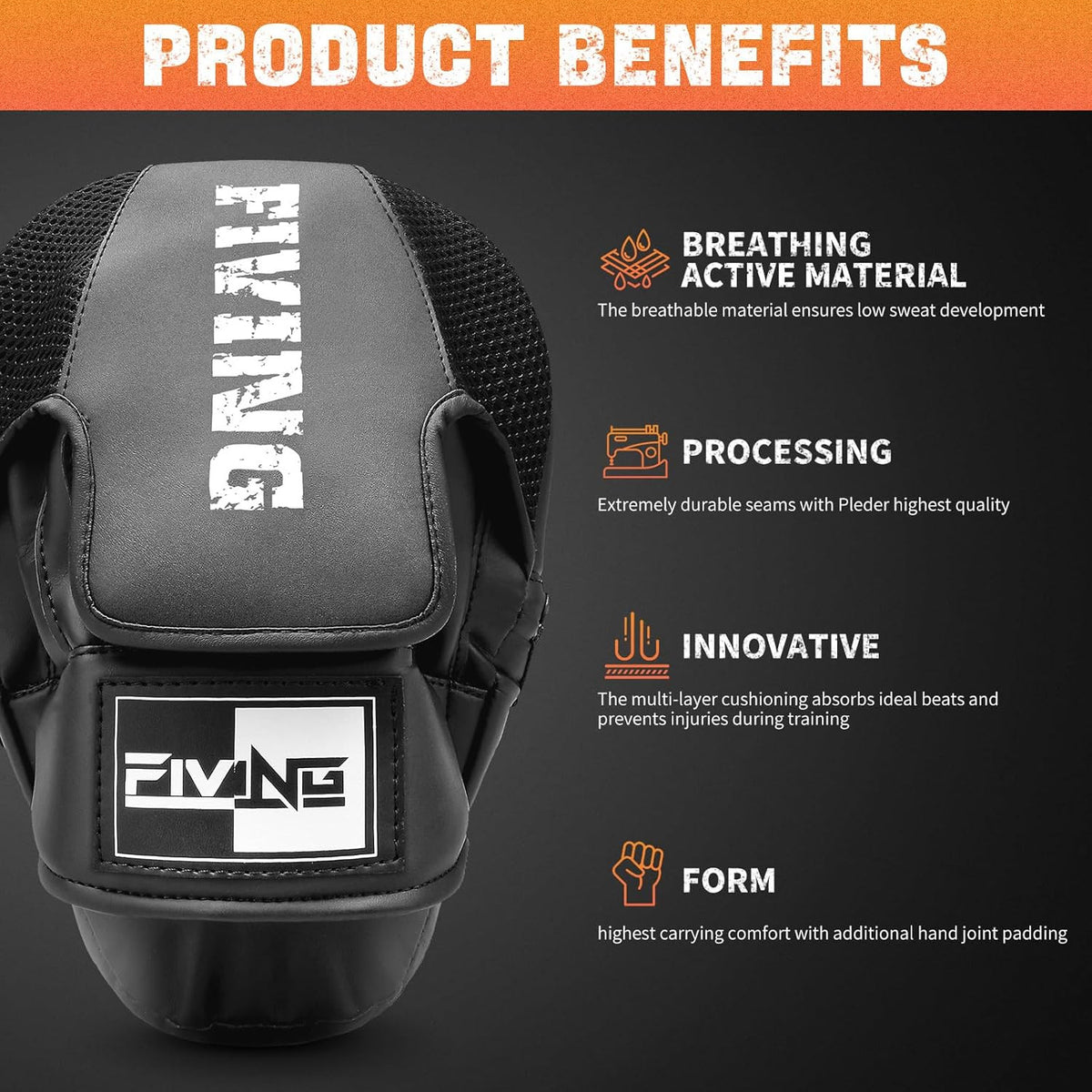 Leather Boxing Pads for Men Women Kids Focus Mitts Martial Arts Training Equipment