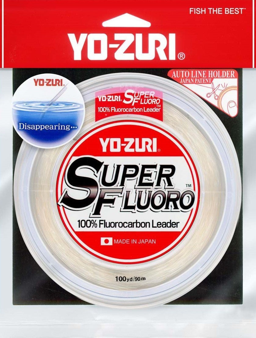High-Strength Fluorocarbon Fishing Leader Clear - Multiple Sizes