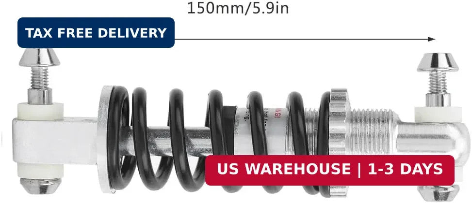 150mm Bike Shock Absorber 300LBS Capacity Aluminum Alloy Rear Suspension
