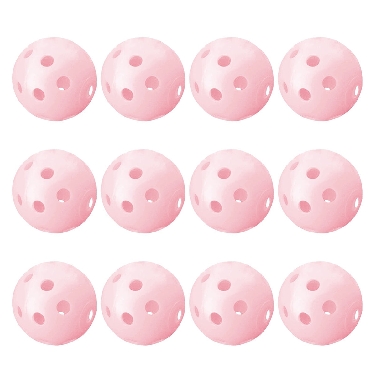 Indoor Outdoor Plastic Golf Practice Balls - Hollow Training Balls for Men Women Kids