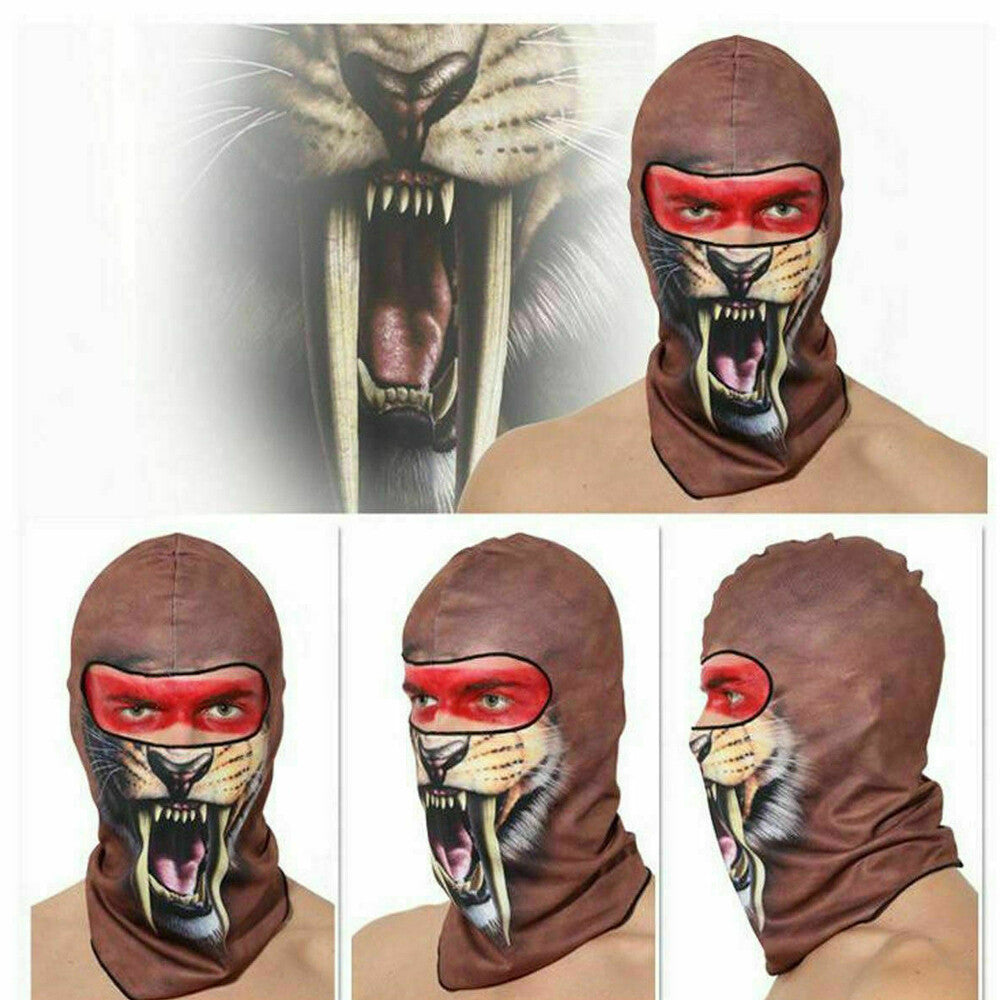 Tactical Halloween Face Mask Balaclava Beanie for Men Women Full Face Cover