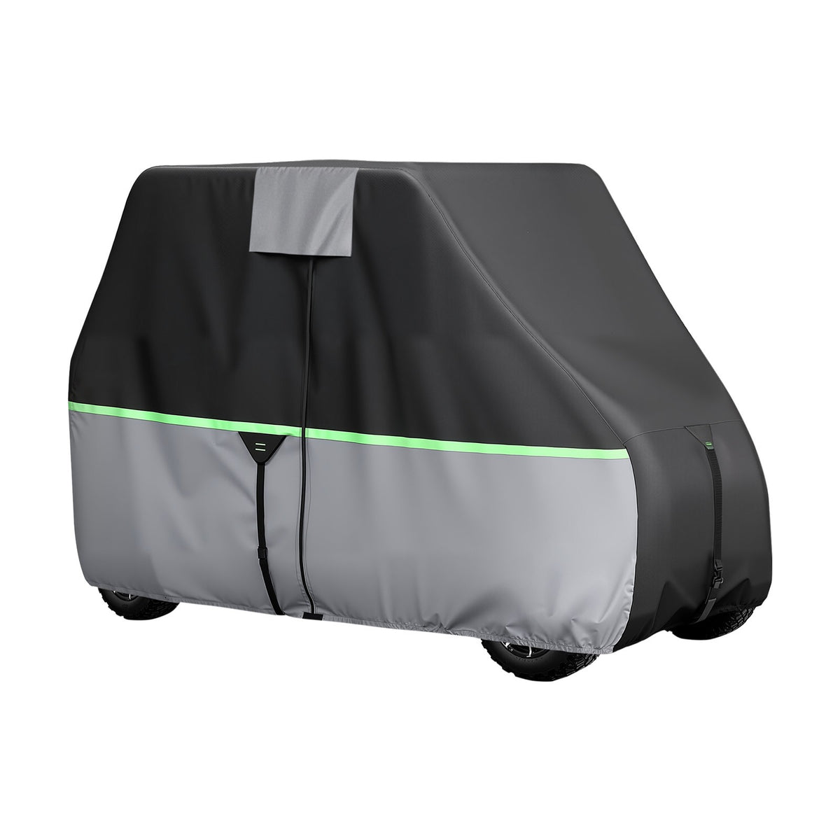 Golf Cart Cover Full Enclosure for 2+2/4 Passenger Carts - Durable 600D Oxford