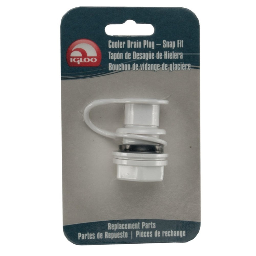Igloo 24010 White Unthreaded Snap Closure Drain Plug for 25-60 Qt Ice Chests
