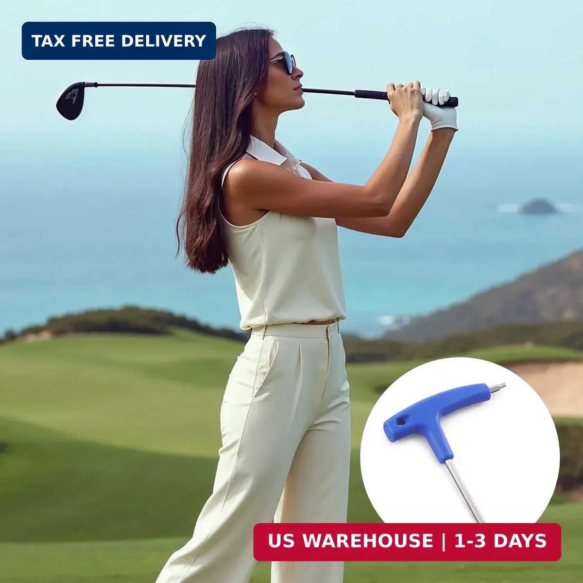 Golf Driver Torque Wrench 2-in-1 T20 T25 Club Adjustment Tool