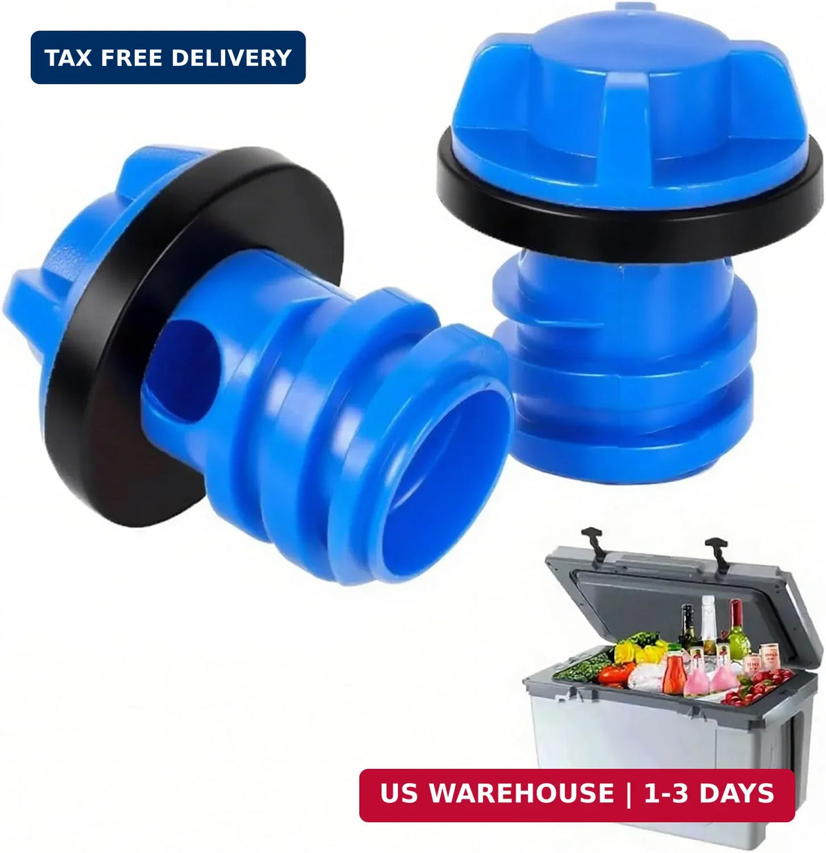 Leak-Proof Cooler Drain Plug Replacement 2 Pack for Yeti RTIC Tundra