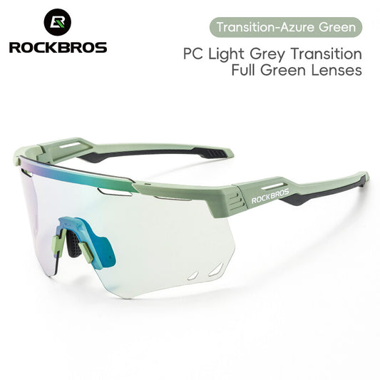 Photochromic Polarized Cycling Glasses with UV400 Windproof Goggles