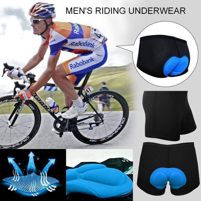 Padded Cycling Shorts Men Women Bike Underwear with 3D Sponge Gel - Comfortable & Breathable