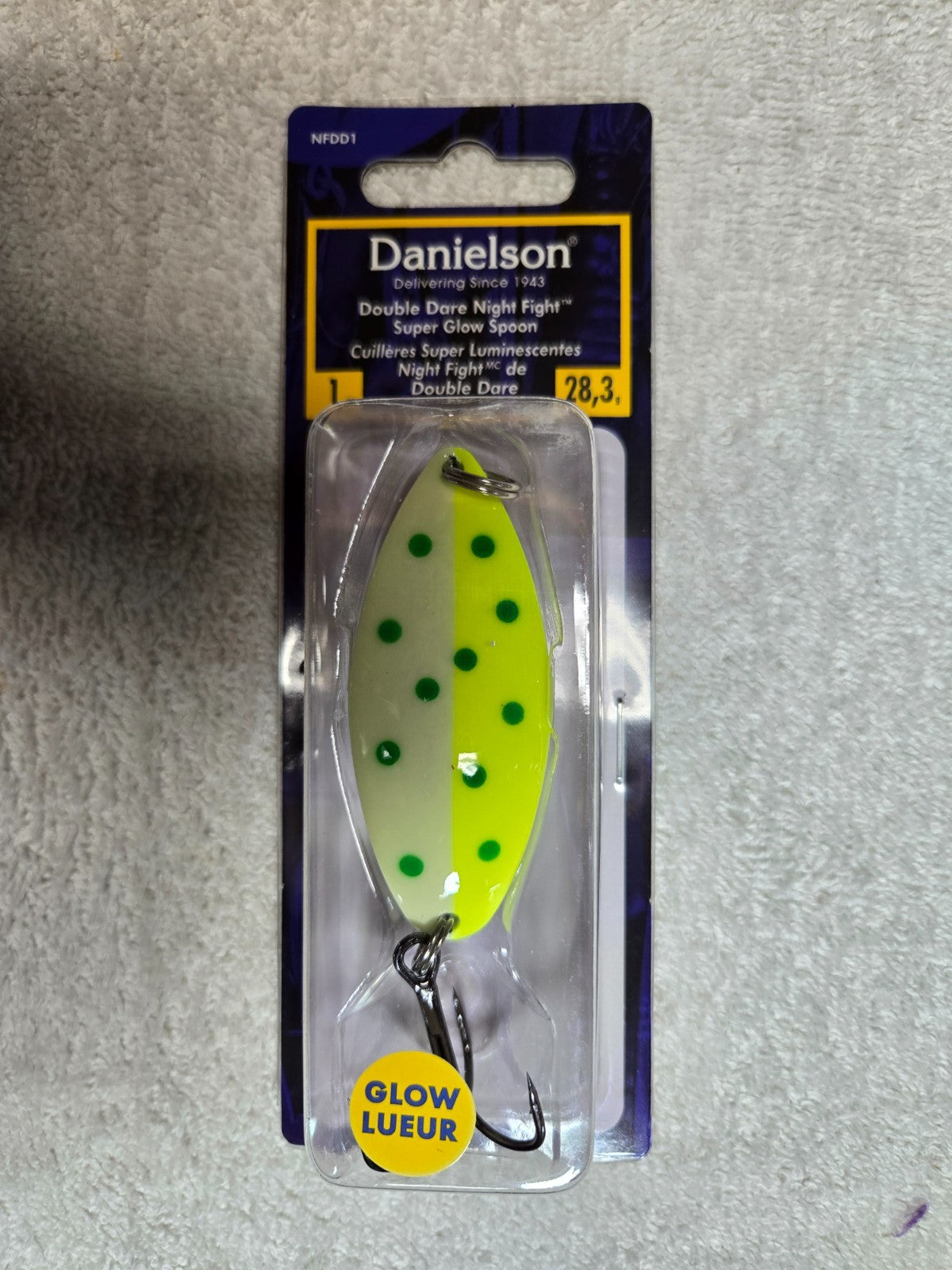 12 Pack Fishing Spoons - Danielson Night Fight Double Dare 1oz TKO Lures