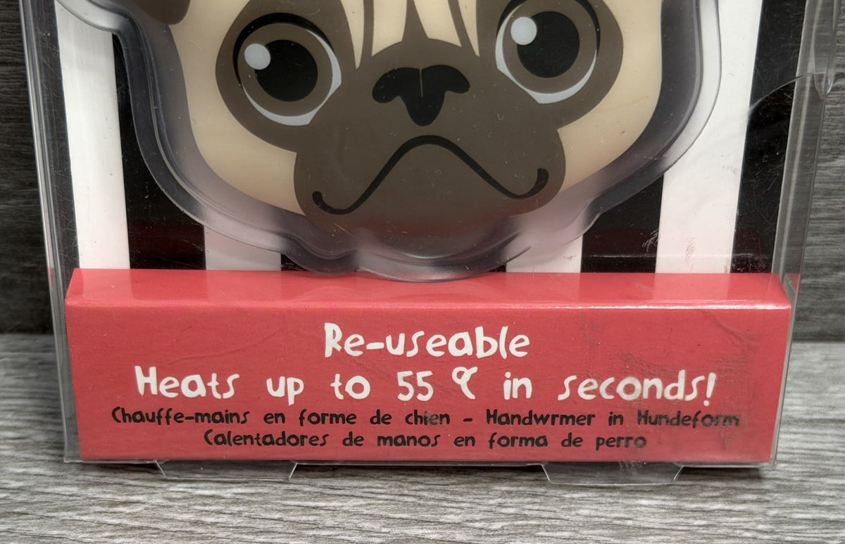 Dog Hand Warmers Reusable Quick Activation Pug Breed Winter Accessory