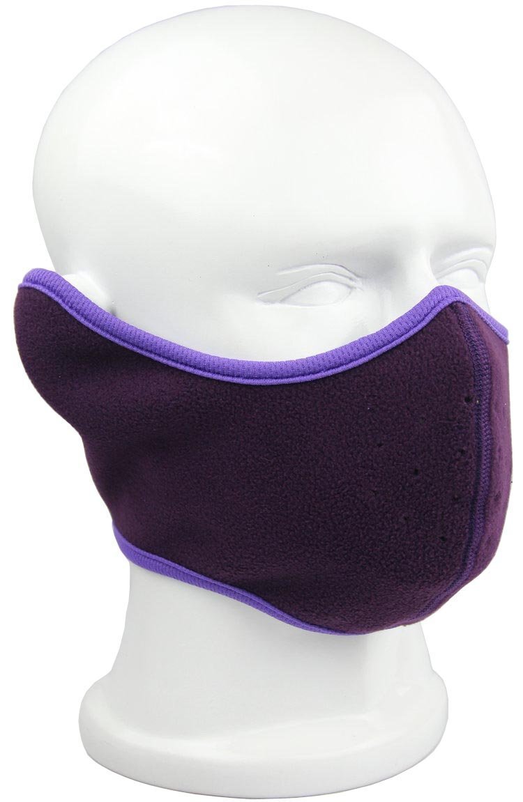 Winter Fleece Half Face Mask Windproof Ski Motorcycle Balaclava Ear Warmer