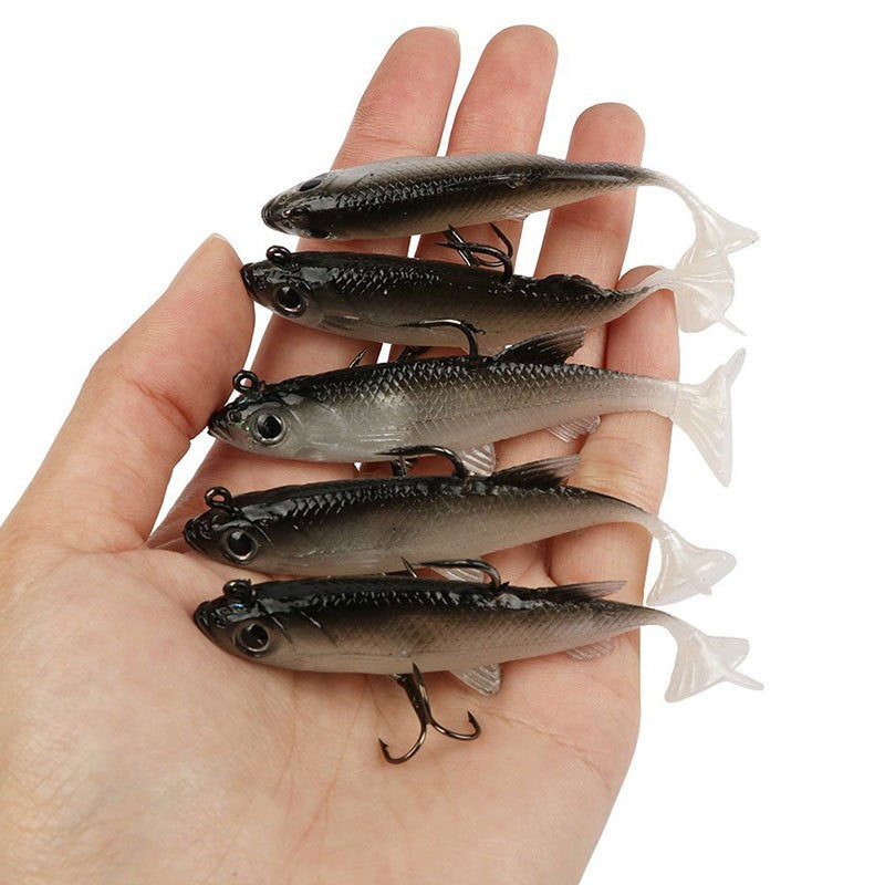20pcs Soft Plastic Fishing Lures Bait Set Artificial Sinkers