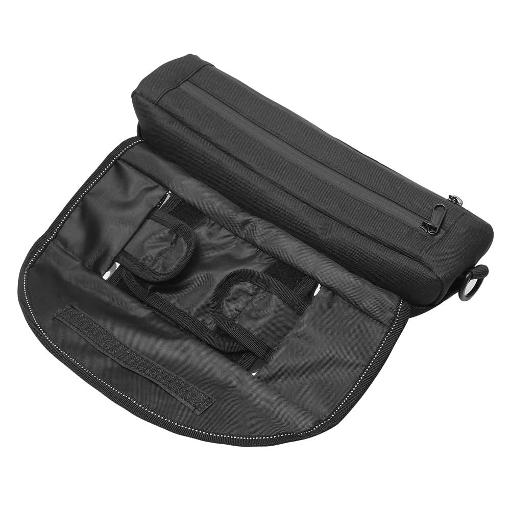 Waterproof Motorcycle Handlebar Storage Bag with Phone Touch Screen - Universal Fit