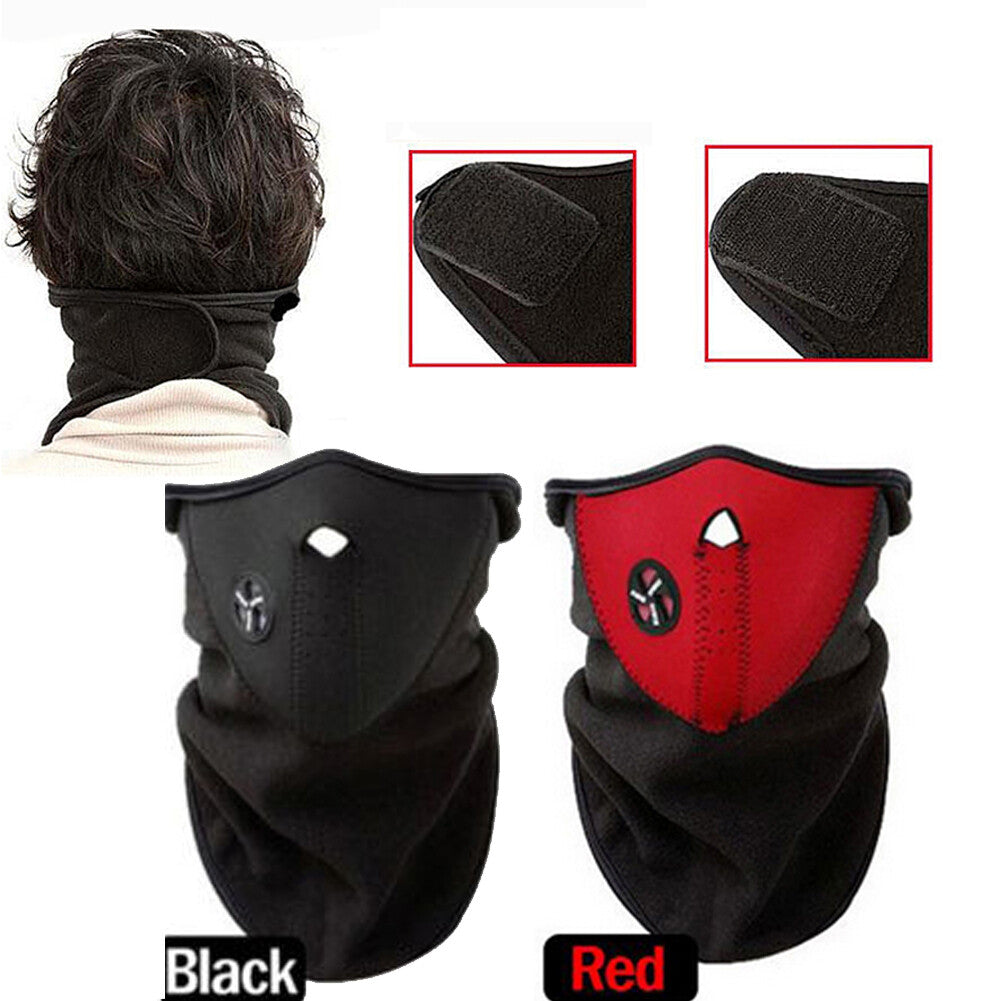 Neoprene Half Face Mask Ski Motorcycle Cycling Neck Warmer - Multiple Colors & Quantities